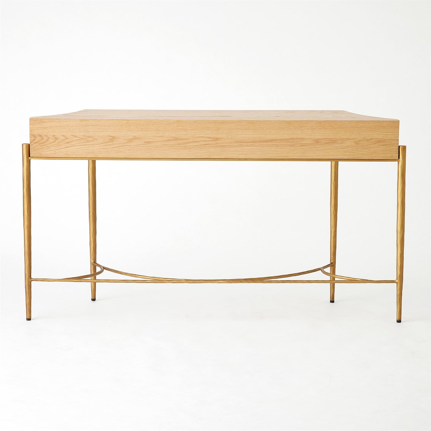Breakfront Console - Natural/ Gold