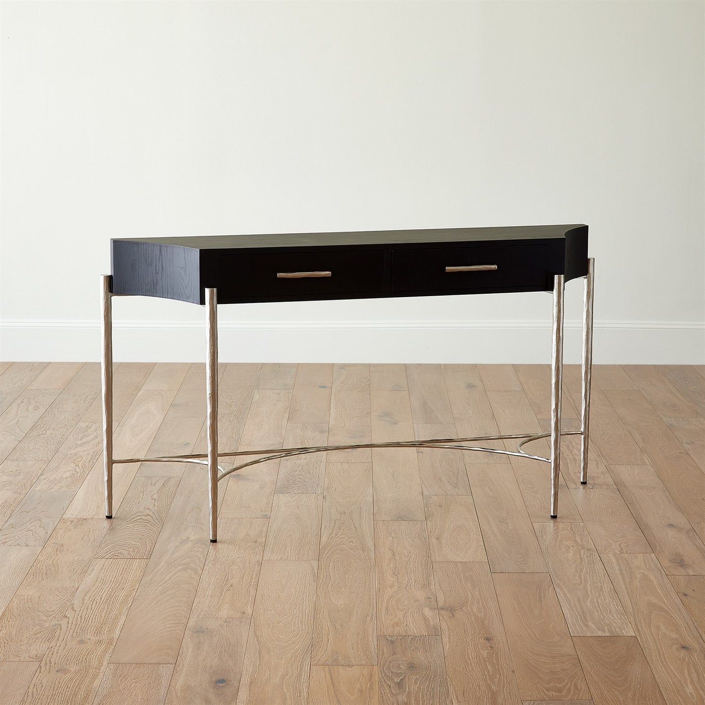 Breakfront Console - Black/Nickel