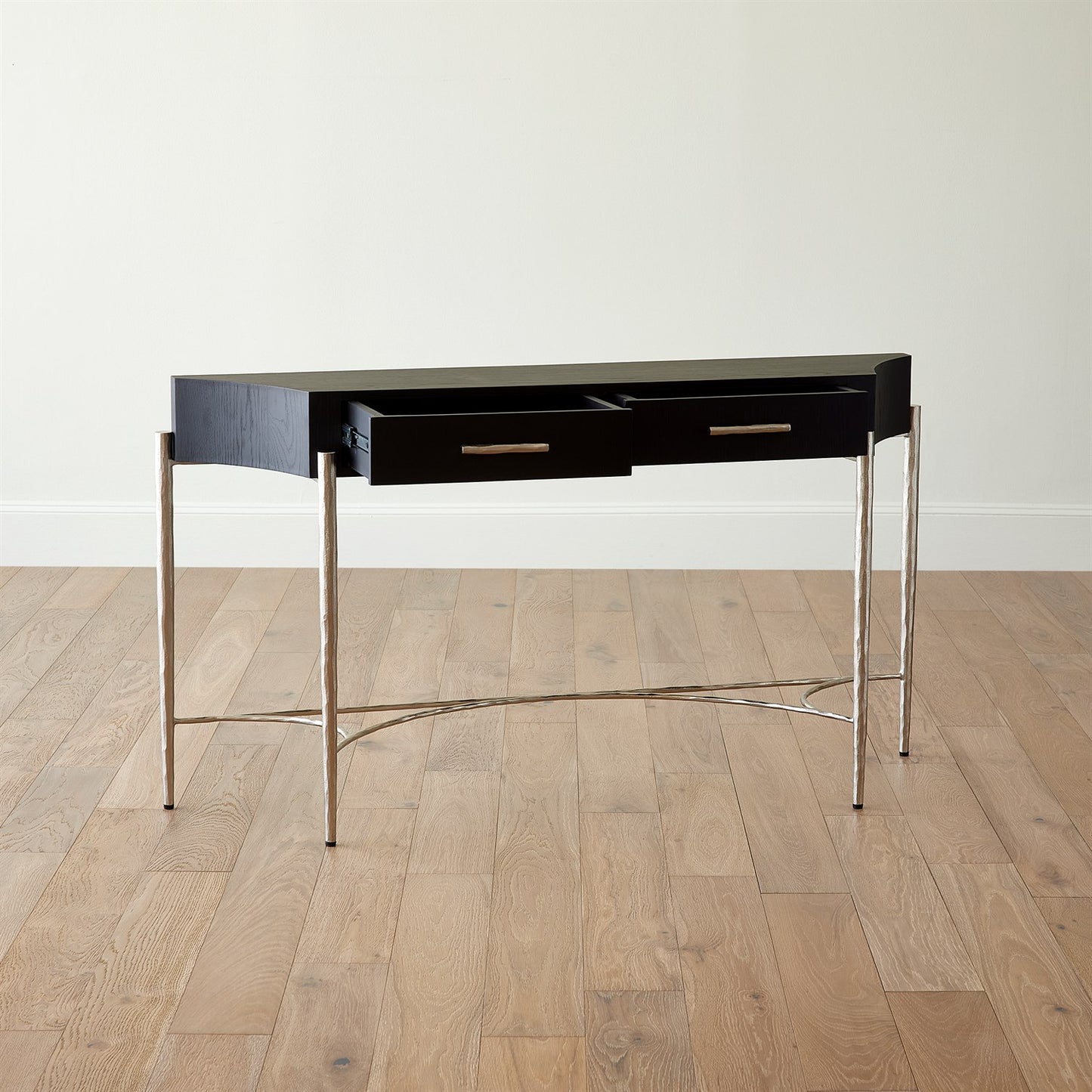 Breakfront Console - Black/Nickel