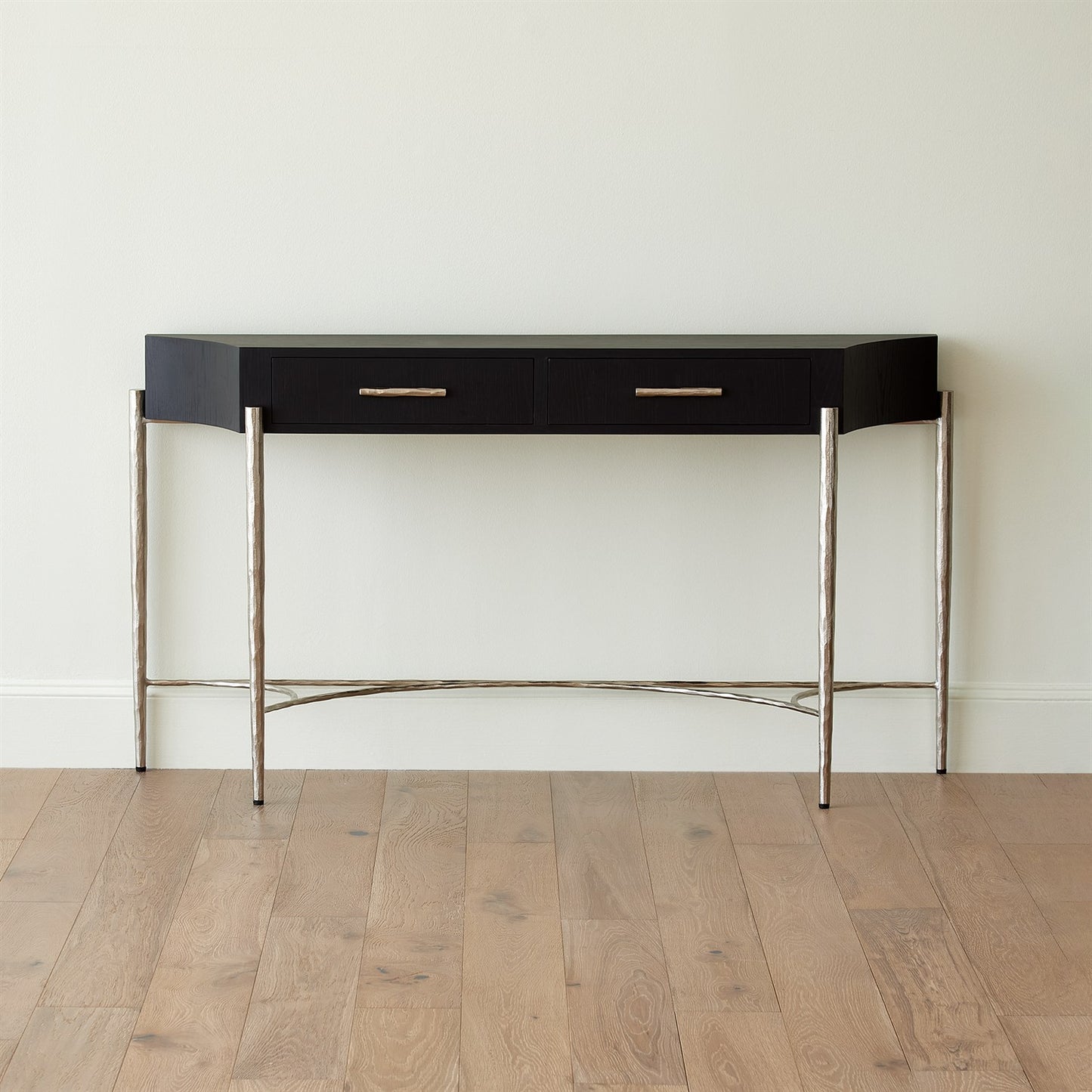 Breakfront Console - Black/Nickel