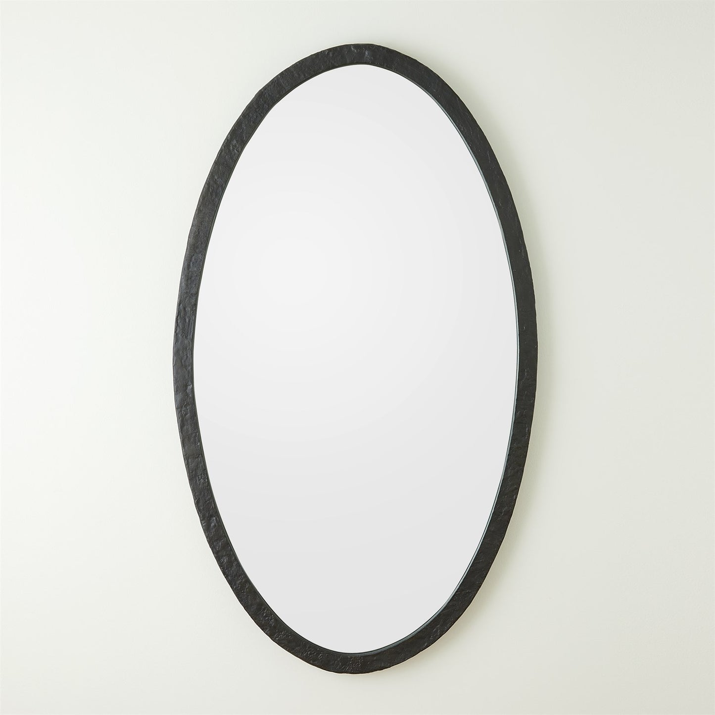 Oval Mirror-Forged Iron