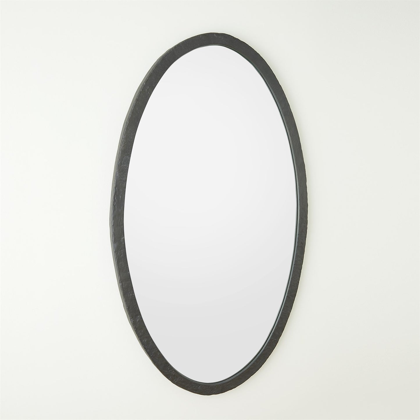 Oval Mirror-Forged Iron