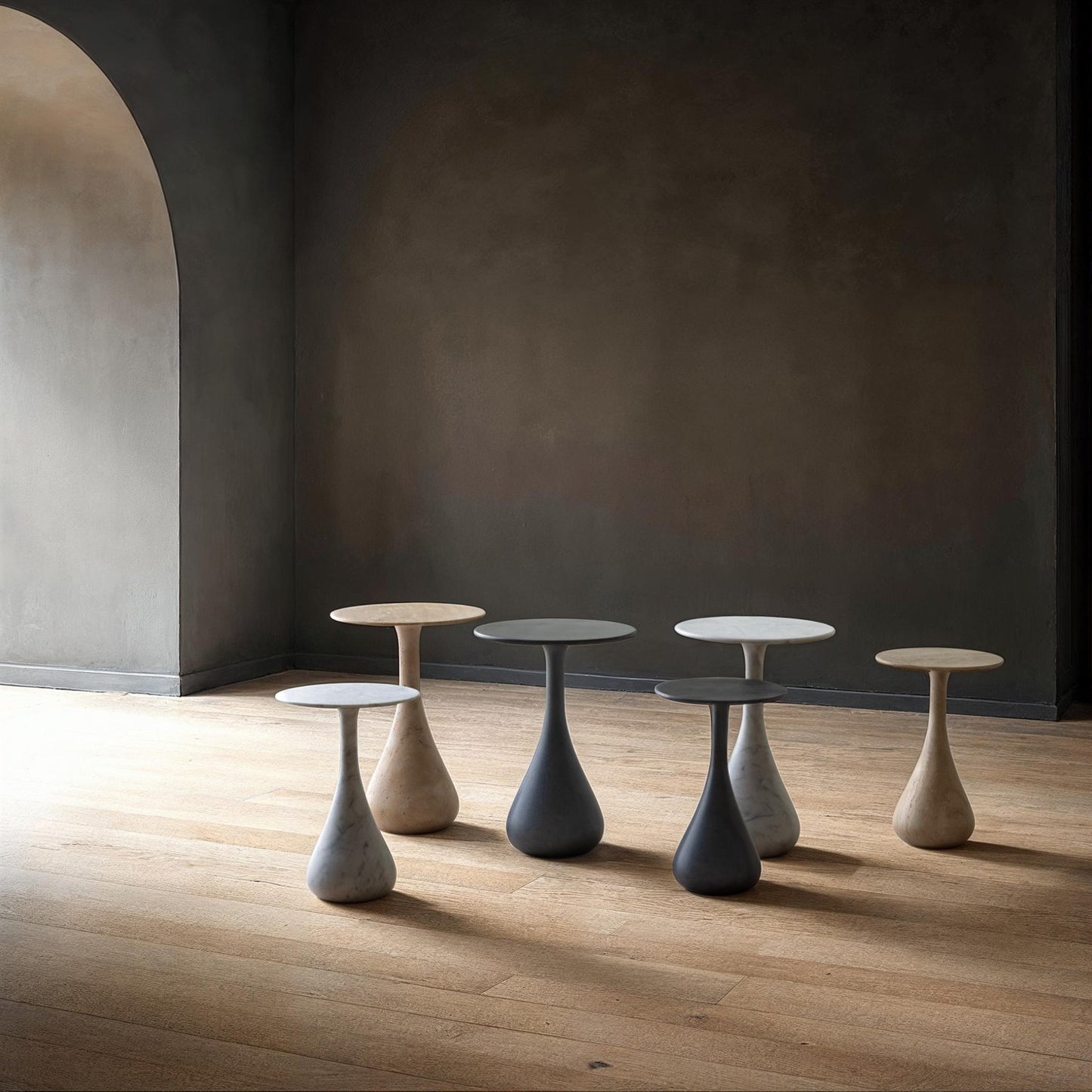 Dea Table - Grey White - 2 Sizes