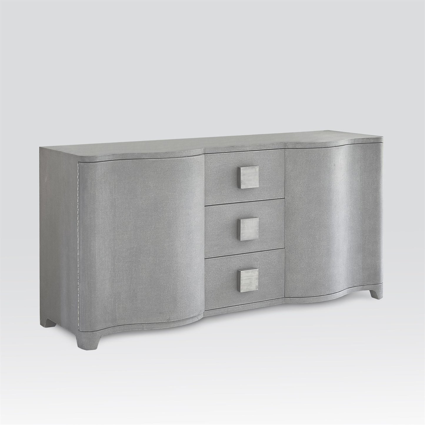 Toile 66"W Linen Credenza - Grey