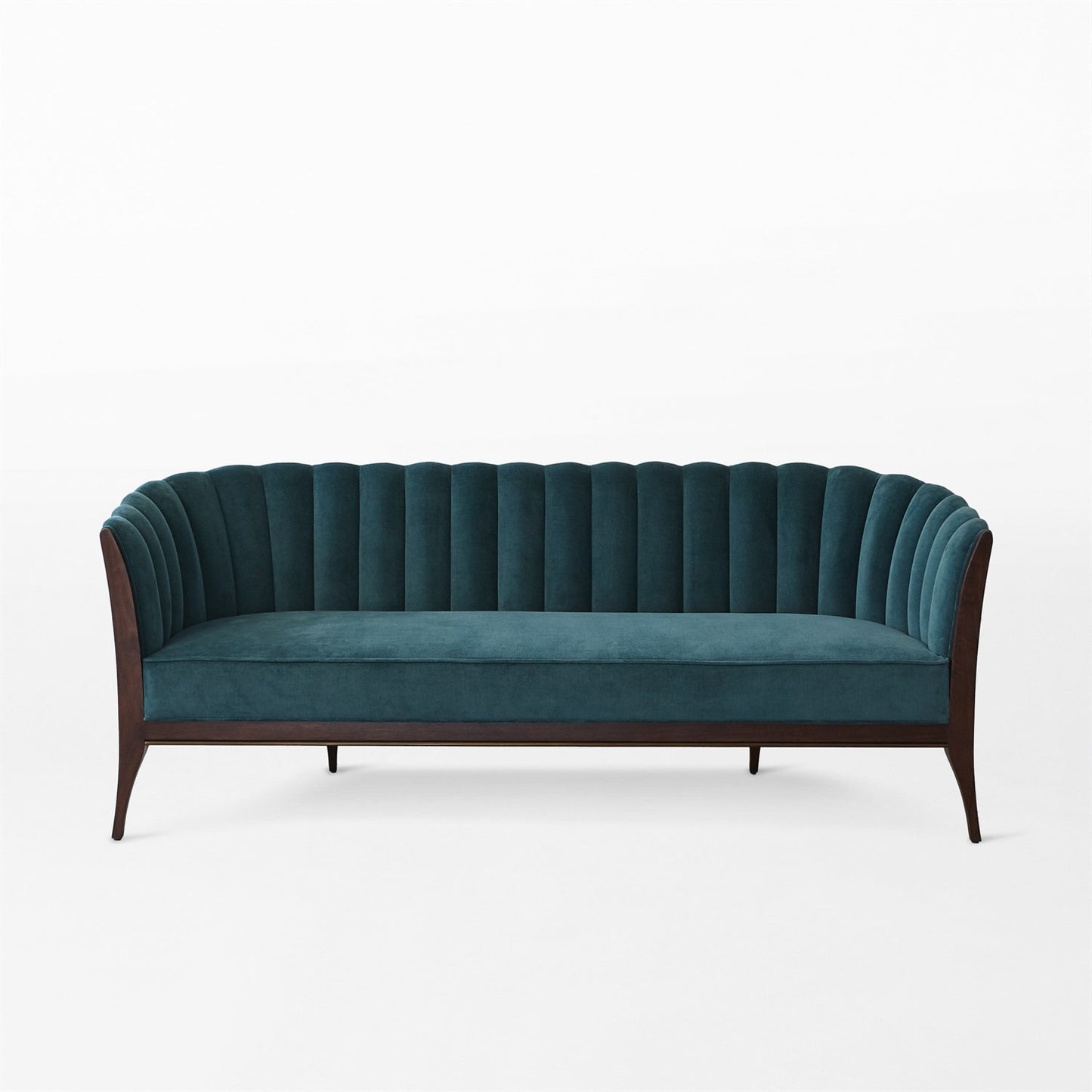 Channel Back Sofa - Dragonfly Velvet