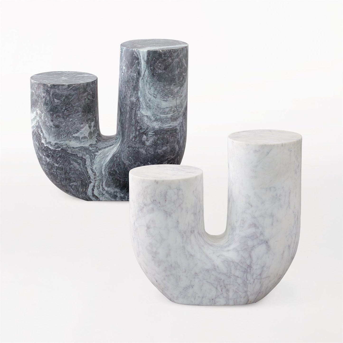 Marble Tube Table - Black