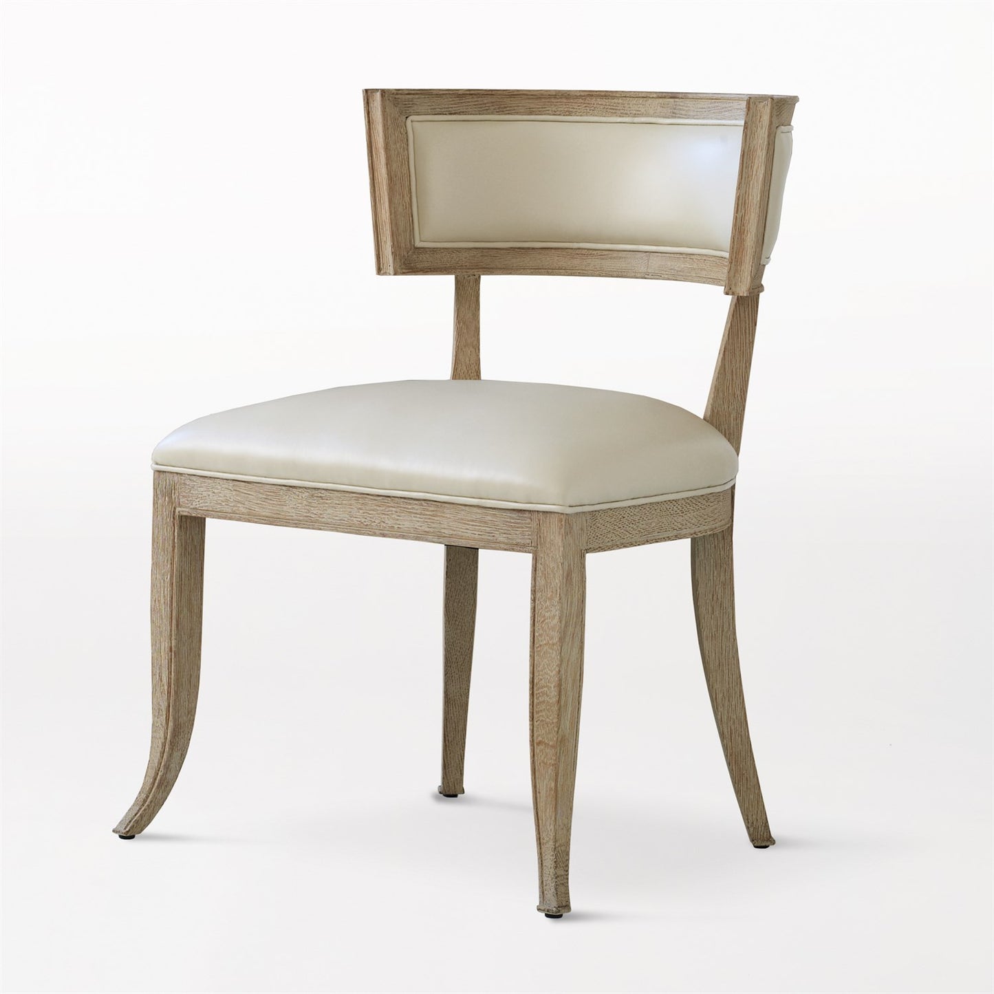 Klismos Chair-Beige Leather