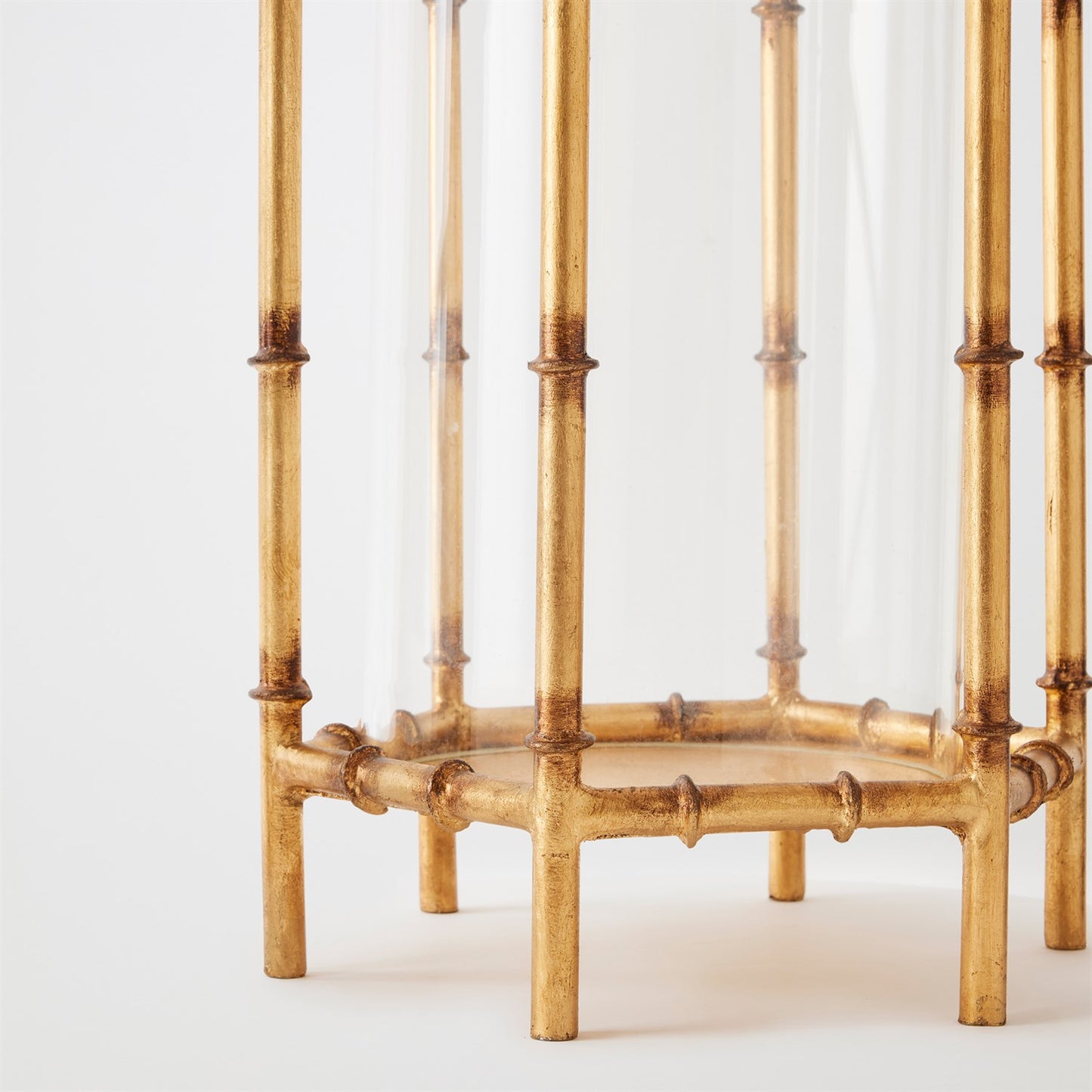 Bamboo Hurricane - Gold Leaf - Lg - Grats Decor Interior Design & Build Inc.