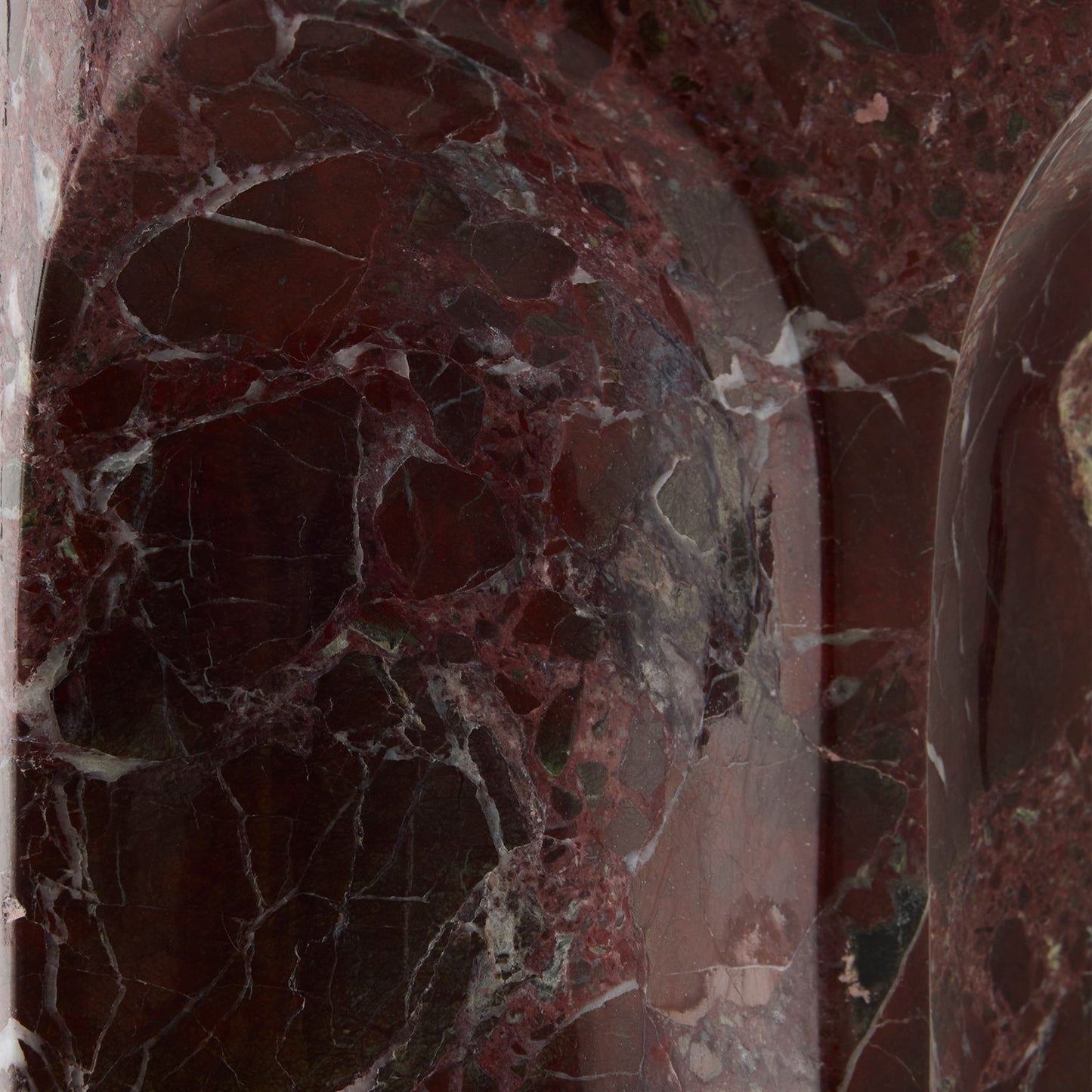 Marble Column Lamp - Red - Grats Decor Interior Design & Build Inc.