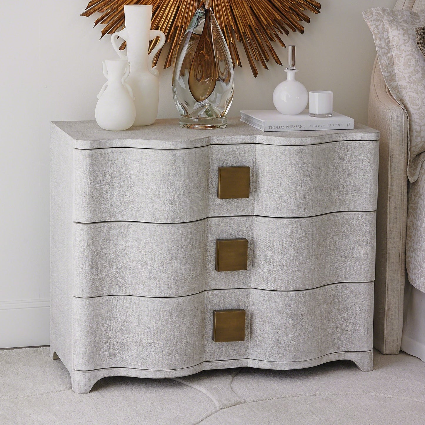 Toile 40"W Linen Chest - Cream