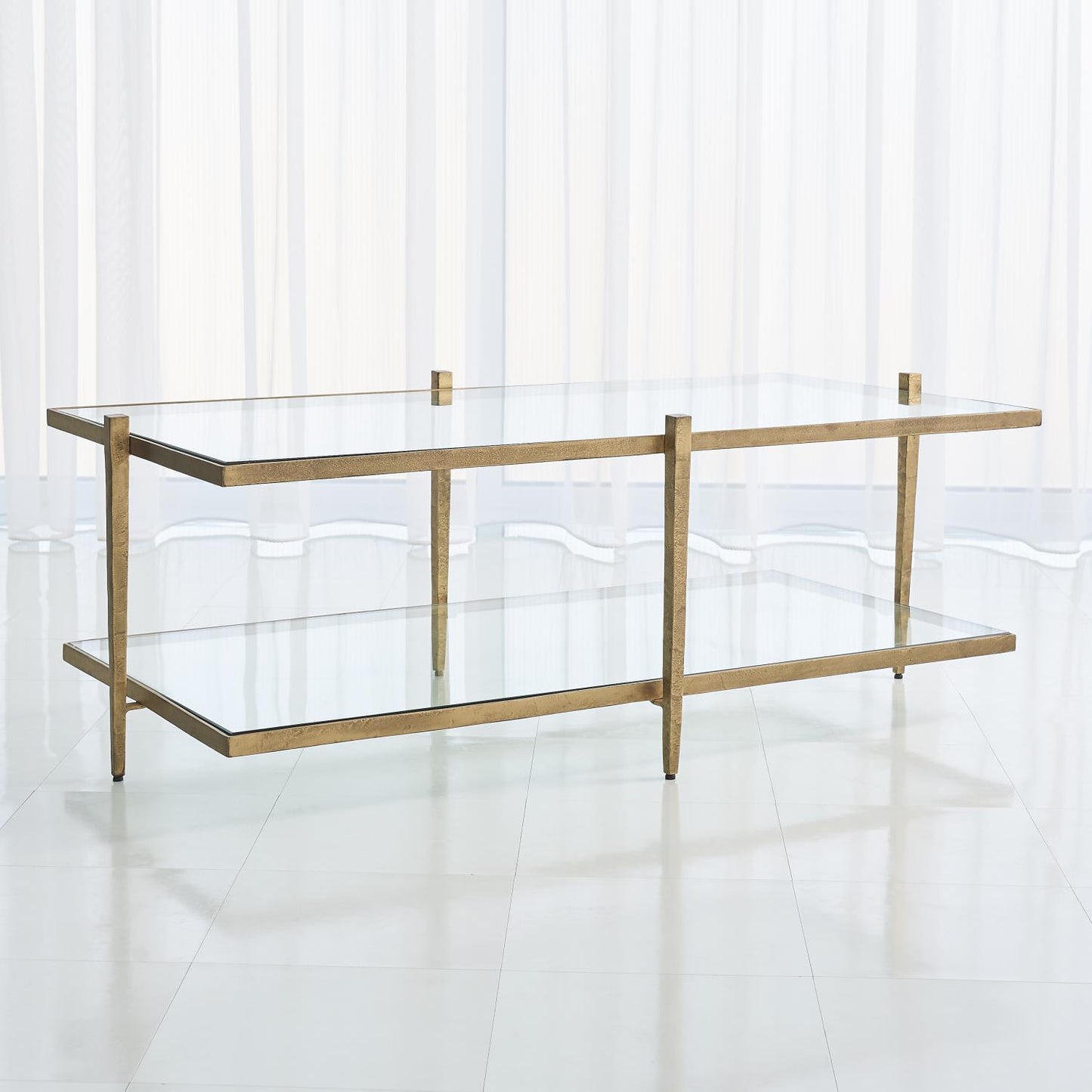 Laforge Cocktail Table - Antique Gold - Grats Decor Interior Design & Build Inc.