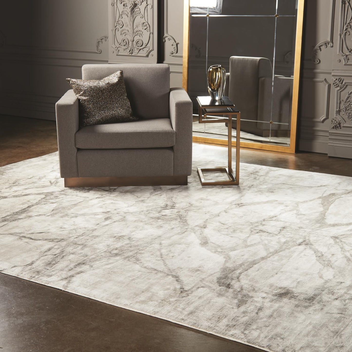 Mirror Match Marble Rug - Neutrals - Grats Decor Interior Design & Build Inc.