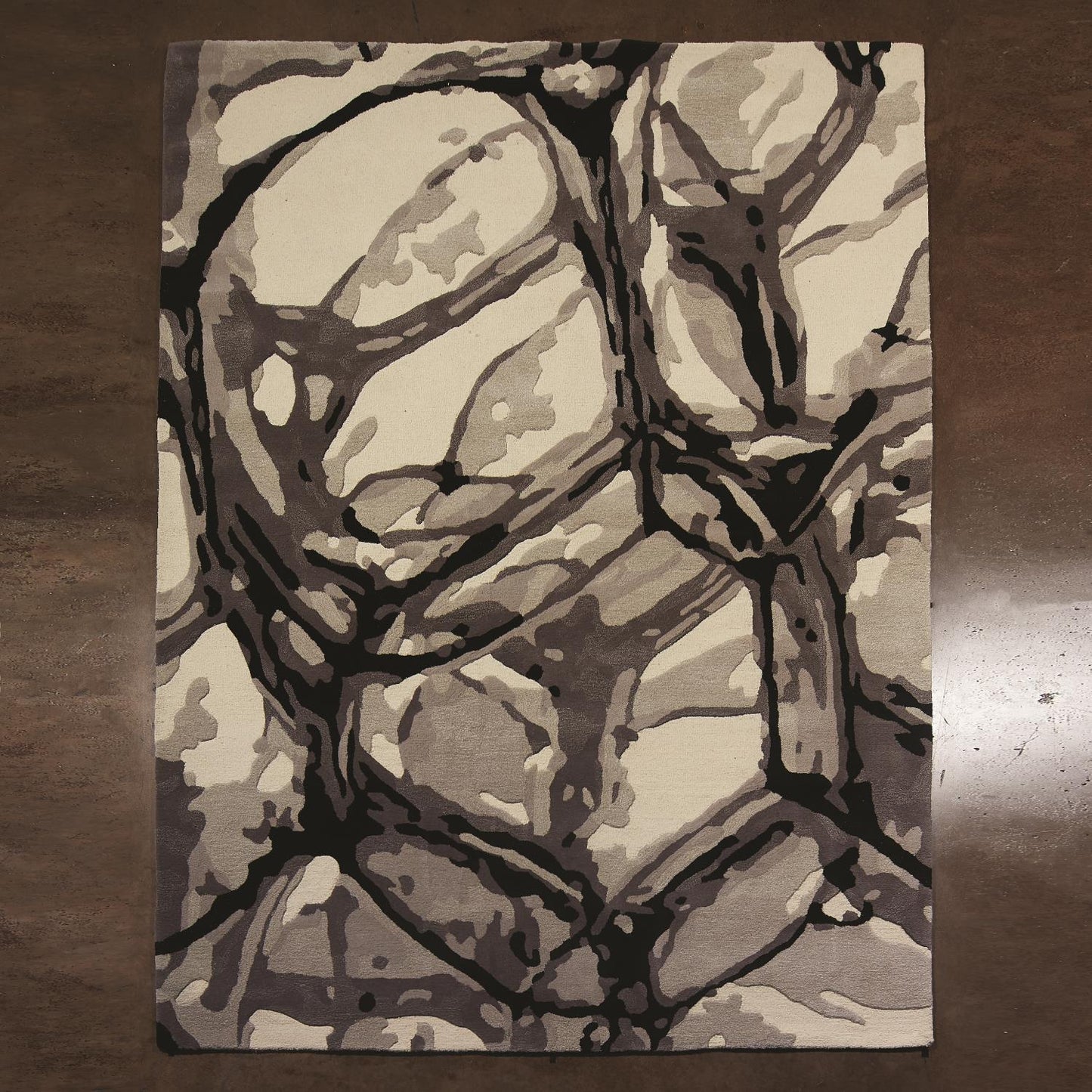 Eyes On The World Rug - Ivory/ Black - Grats Decor Interior Design & Build Inc.