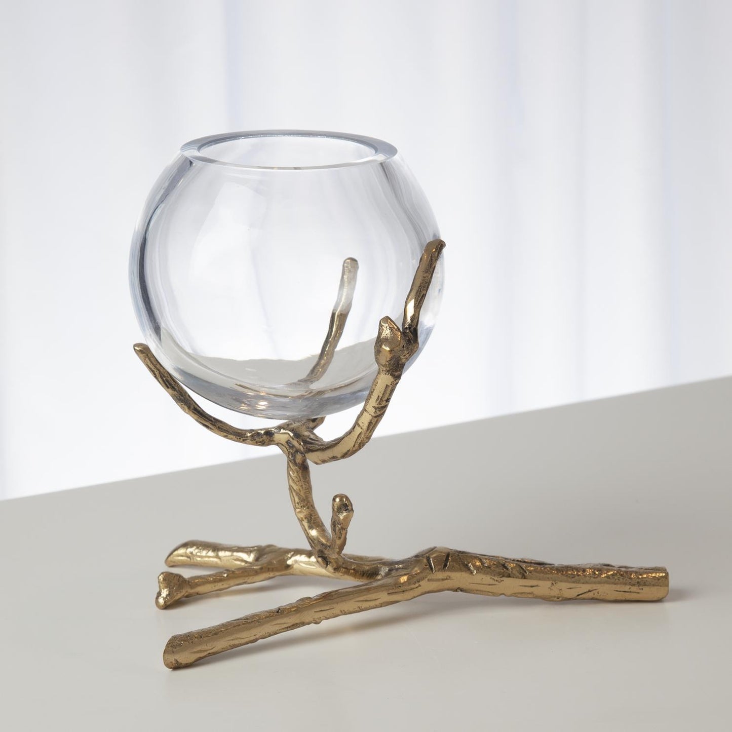 Twig Vase Holder - Brass