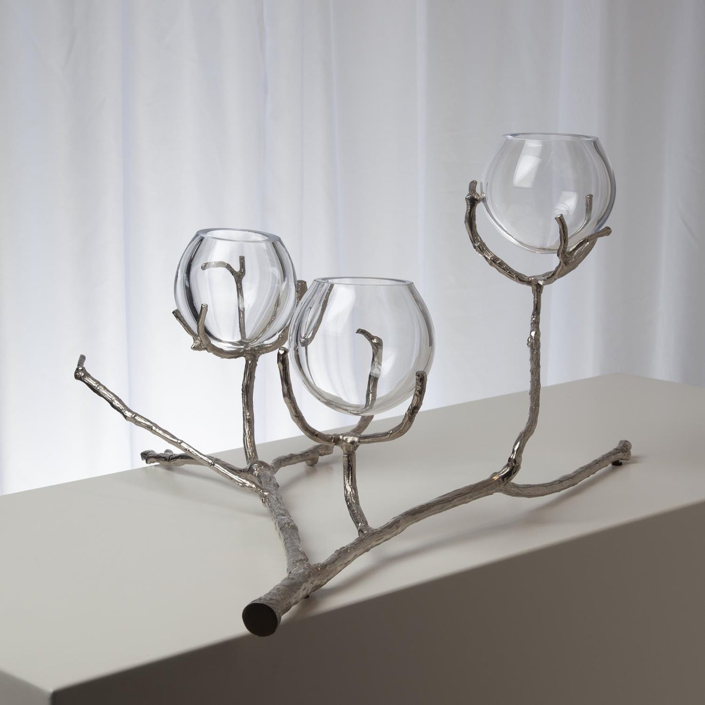 Twig 3 Vase Holder - Nickel