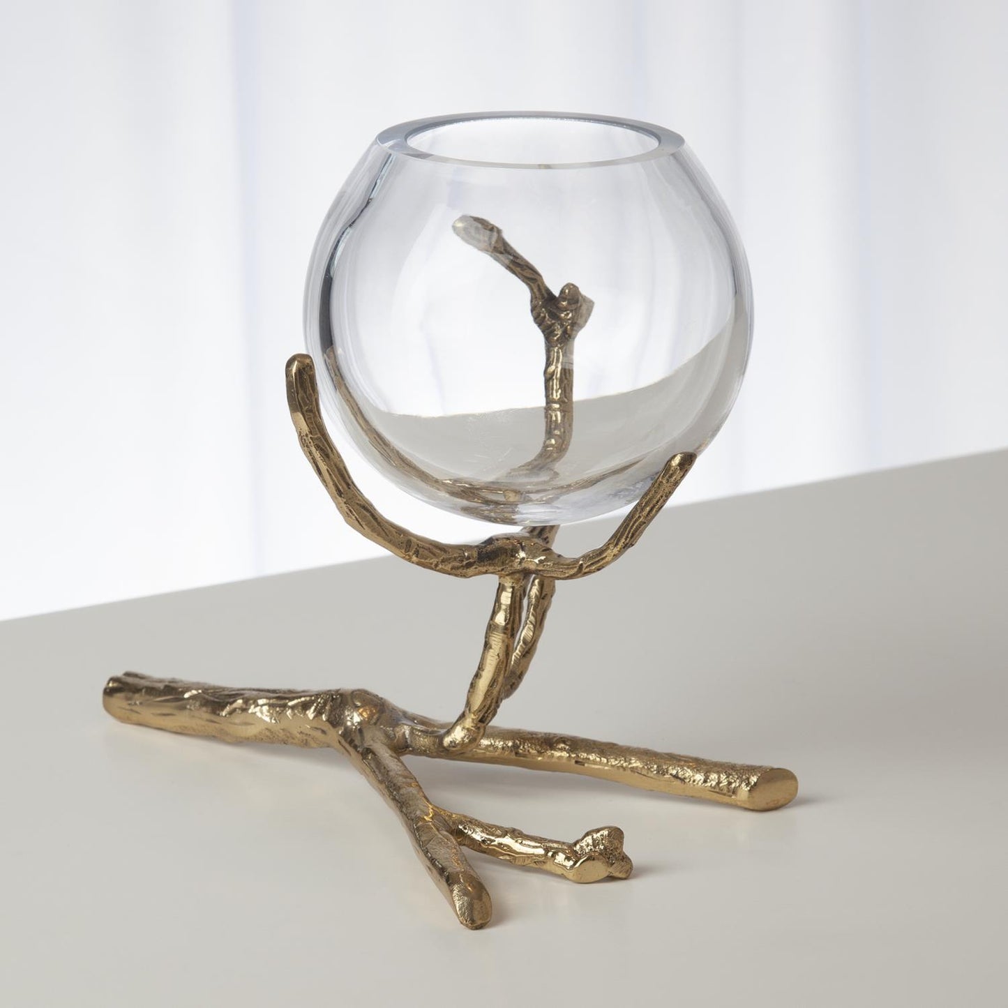 Twig Vase Holder - Brass