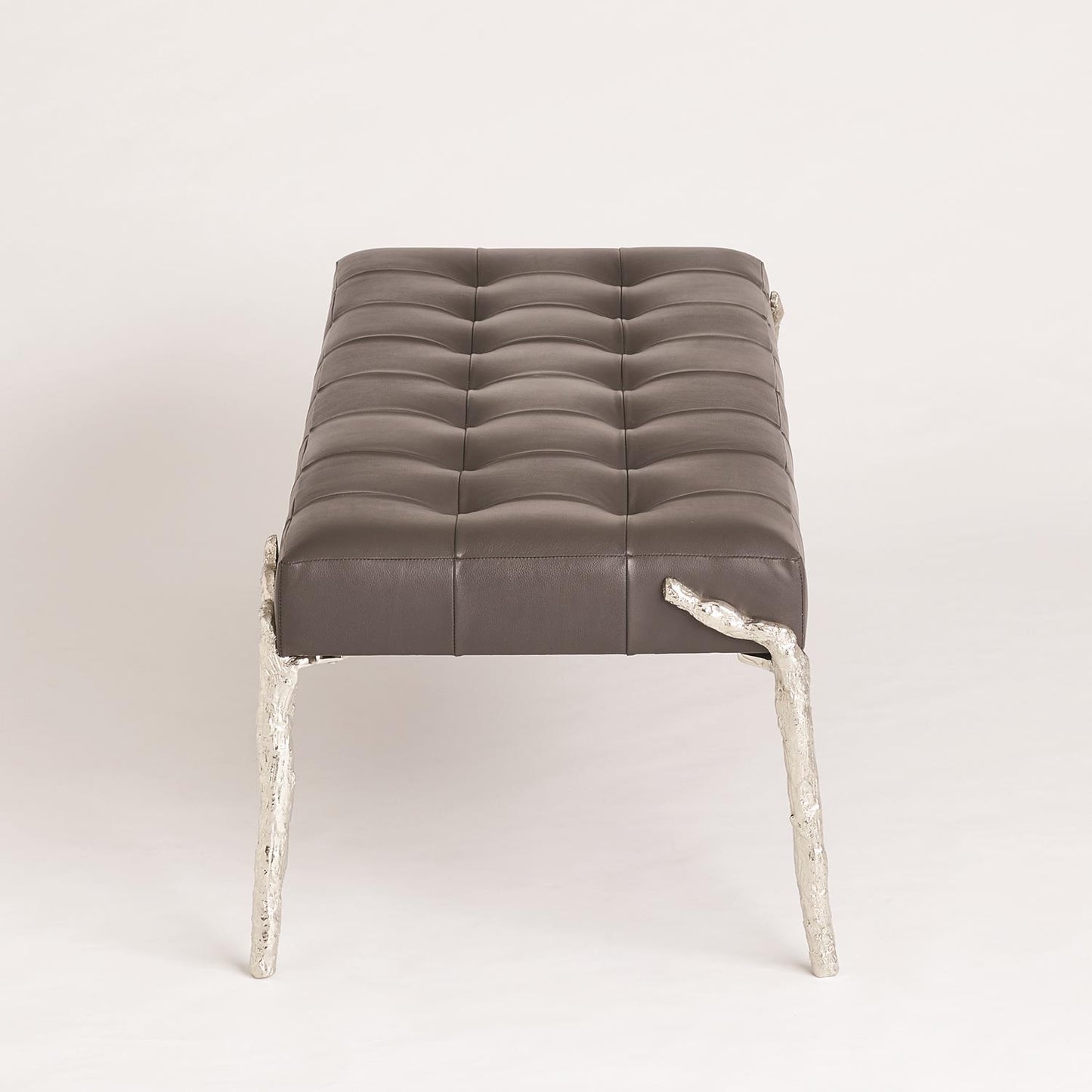 Bristol Branch Bench - Graphite Leather