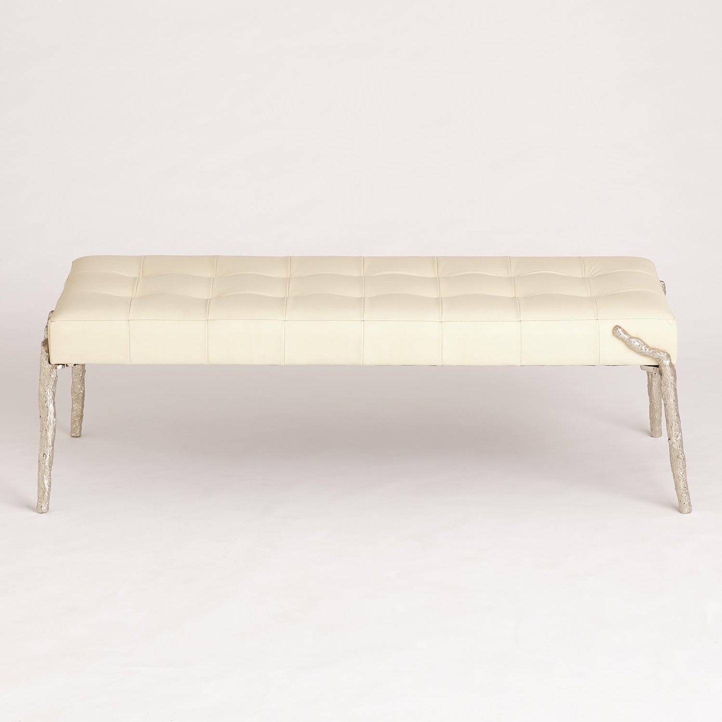 Bristol Branch Bench - Milk Leather