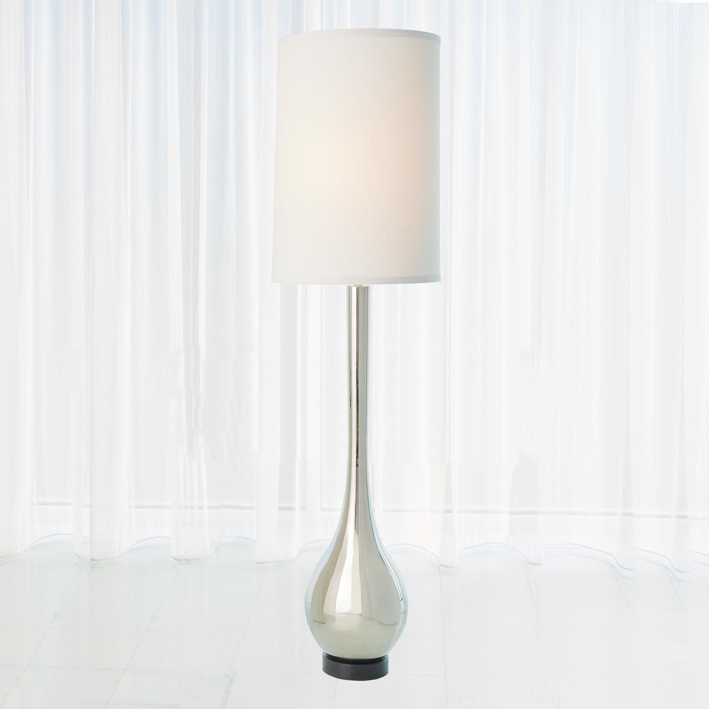 Bulb 81"H Floor Lamp - Nickel - Grats Decor Interior Design & Build Inc.