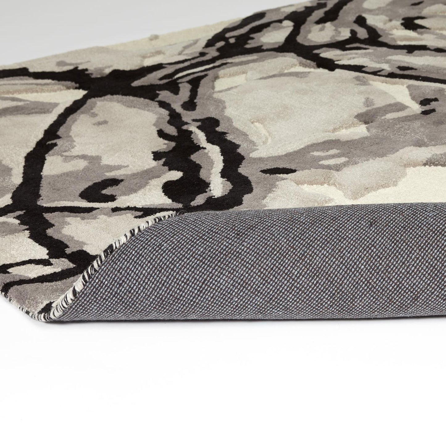 Eyes On The World Rug - Ivory/ Black - Grats Decor Interior Design & Build Inc.