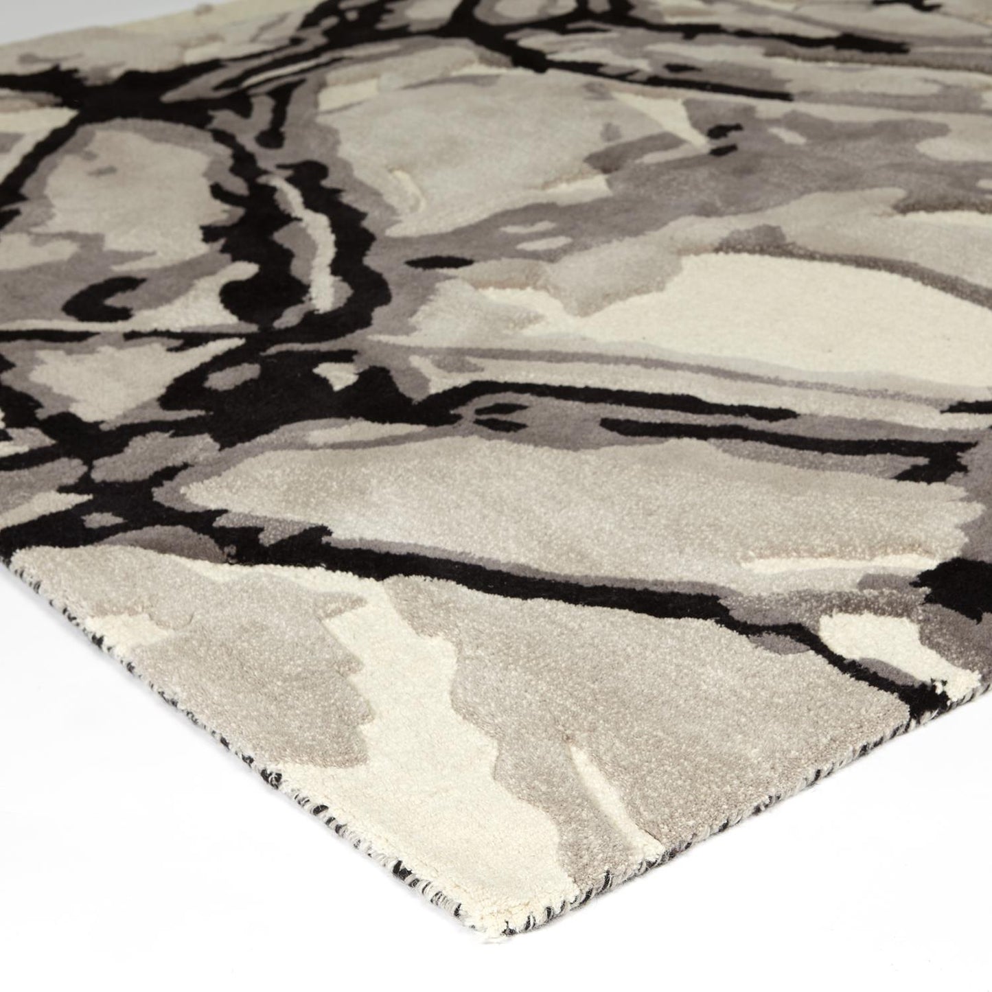 Eyes On The World Rug - Ivory/ Black - Grats Decor Interior Design & Build Inc.