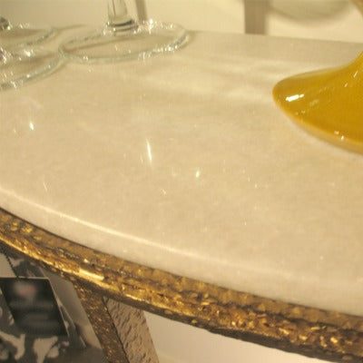 Laila 38" Console - Demilune - Grats Decor Interior Design & Build Inc.