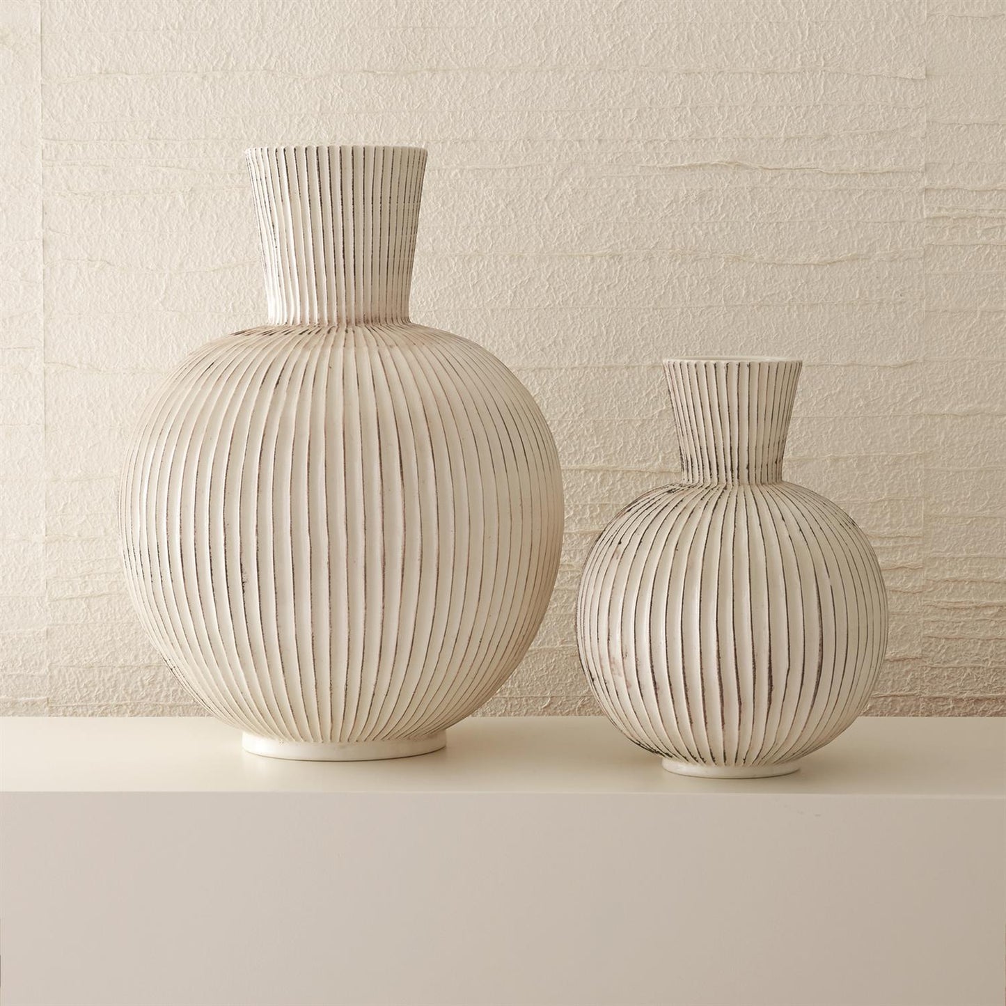 Furrow Sphere Vase - Grats Decor Interior Design & Build Inc.