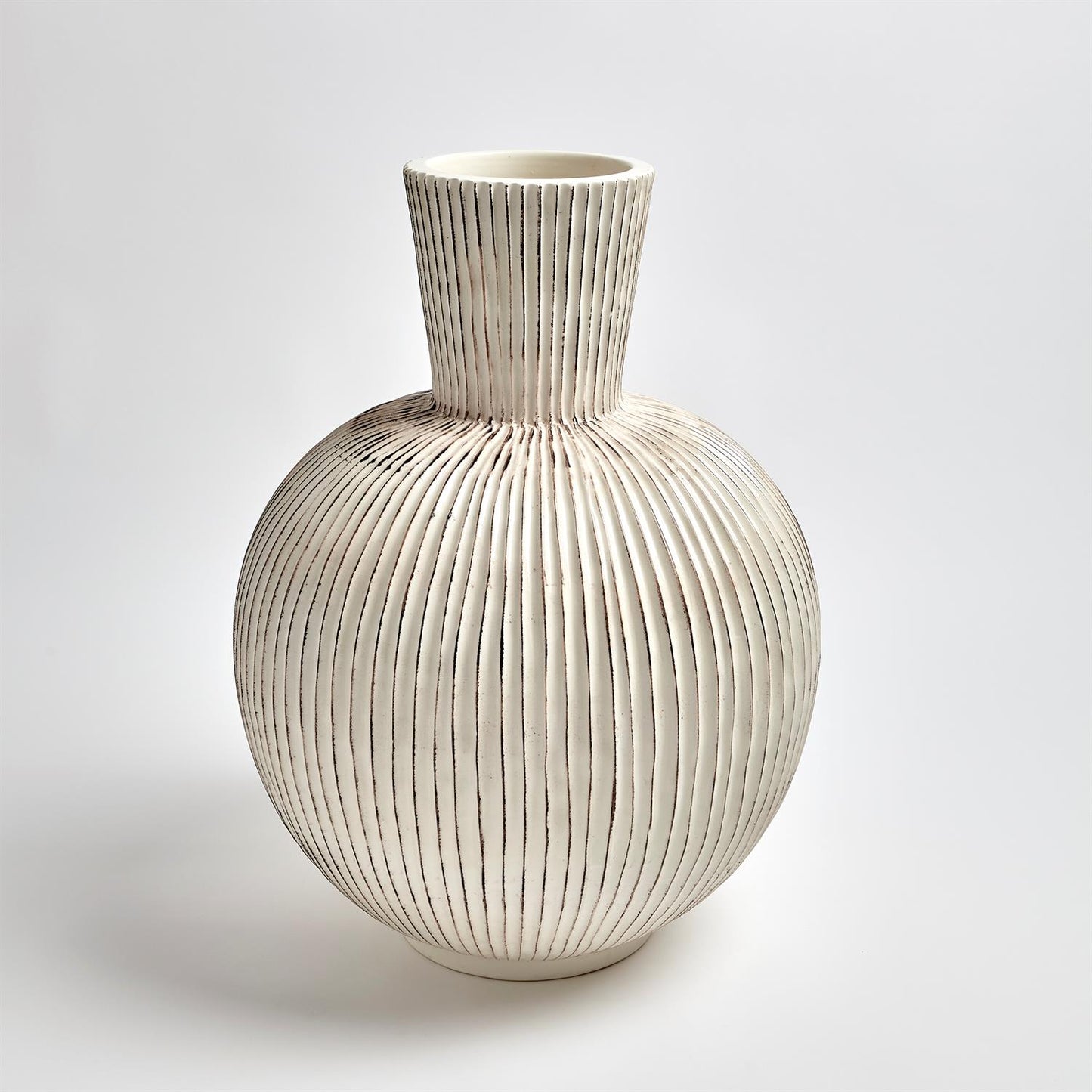 Furrow Sphere Vase - Grats Decor Interior Design & Build Inc.