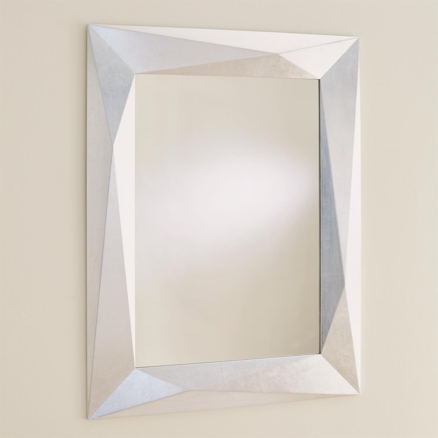 Angular Mirror - Silver Leaf - Grats Decor Interior Design & Build Inc.