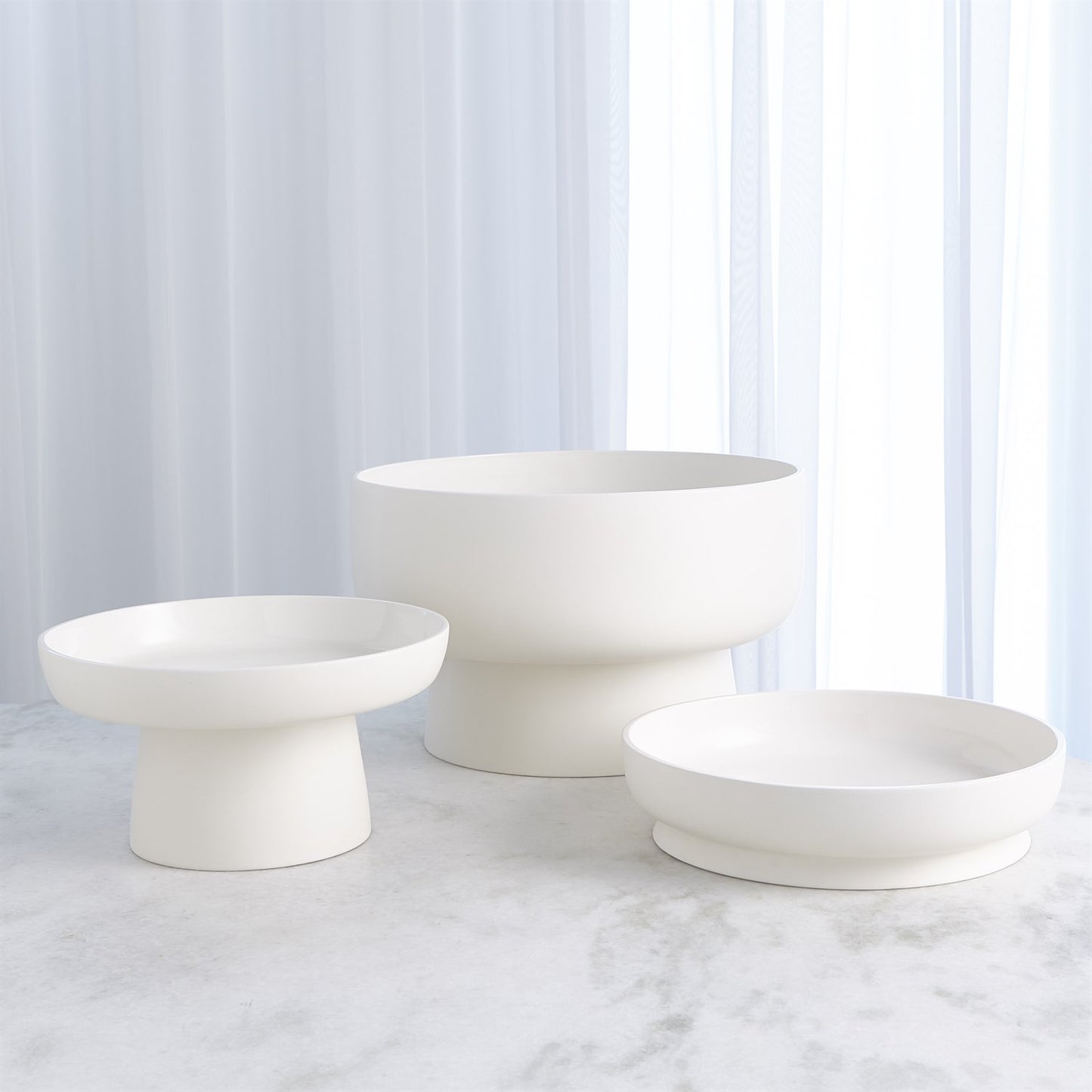 Barbara Barry Encircle Tazza Collection - Chalk - 3 sizes