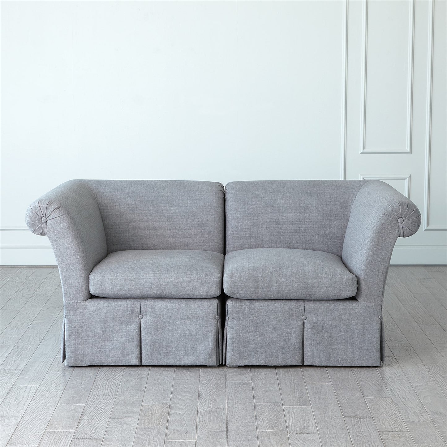 Slipper Sectional - Corner Section - Heather Grey