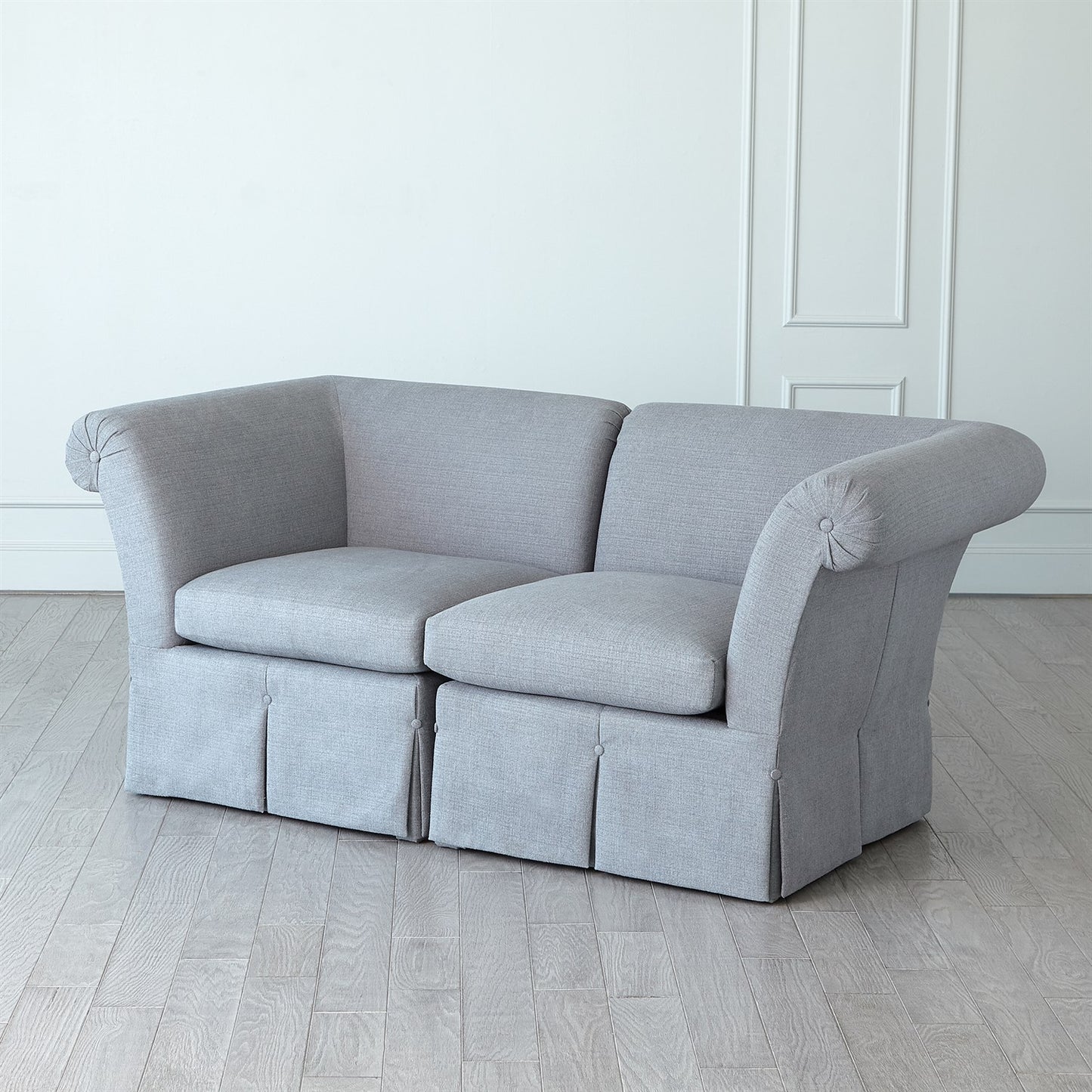 Slipper Sectional - Corner Section - Heather Grey