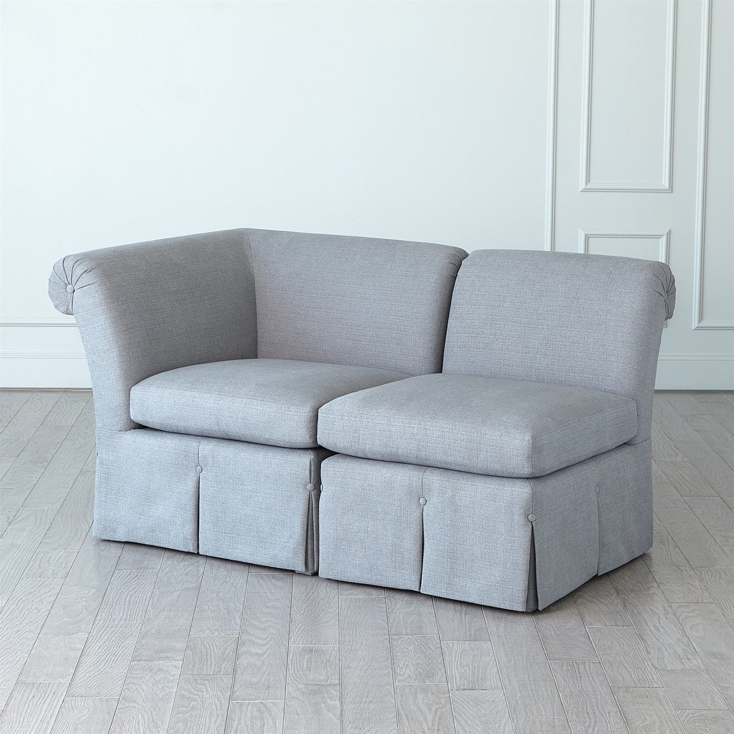 Slipper Sectional - Corner Section - Heather Grey