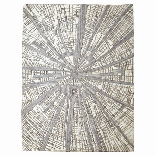 Vortex Rug - Ivory/Natural/Grey - 4 Sizes - Grats Decor Interior Design & Build Inc.