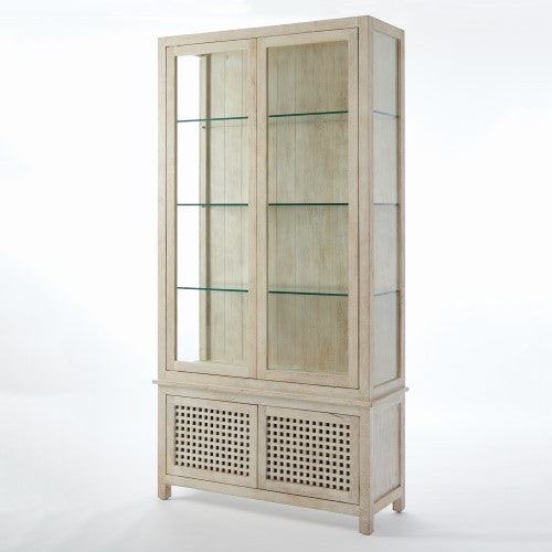 Driftwood 48"W x 94"H Vitrine - Whitewashed - Grats Decor Interior Design & Build Inc.