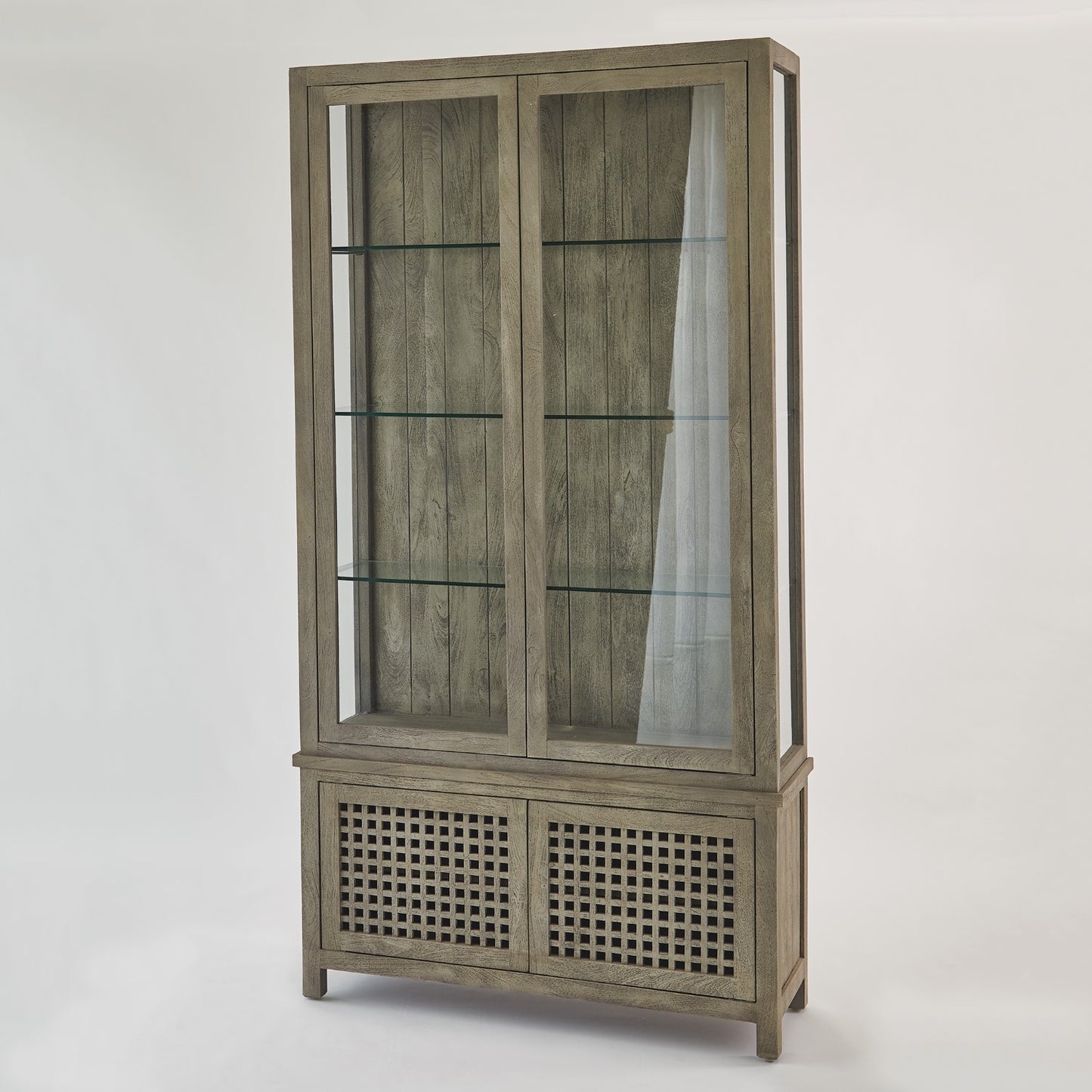 Driftwood 48"W x 94"H Vitrine - Grey - Grats Decor Interior Design & Build Inc.