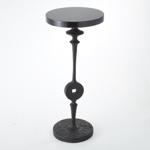 Artisan Square Peg 12"Dia Accent Table - Grats Decor Interior Design & Build Inc.