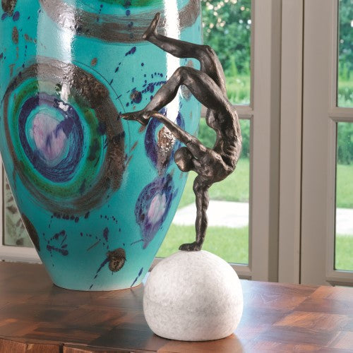 One Hand Balancing Act 18"H Sculpture - Grats Decor Interior Design & Build Inc.