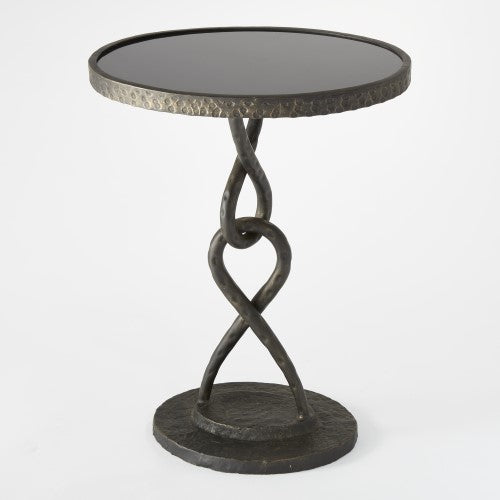 Loop De Loop 18" Oval Table - Bronzed - Grats Decor Interior Design & Build Inc.
