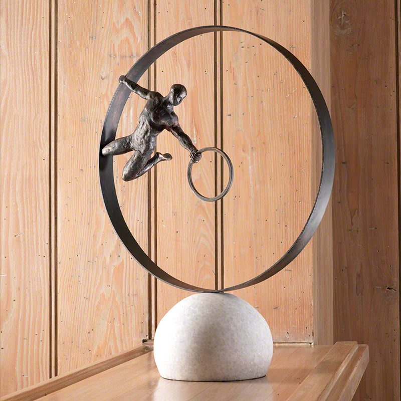 Circle in Circle 24"H Sculpture - Grats Decor Interior Design & Build Inc.