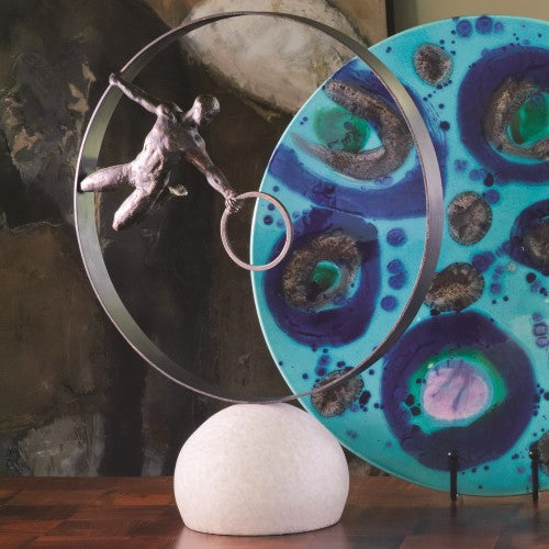 Circle in Circle 24"H Sculpture - Grats Decor Interior Design & Build Inc.