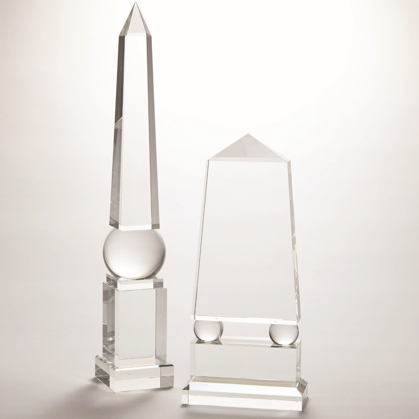 Wide Crystal Obelisk - Grats Decor Interior Design & Build Inc.
