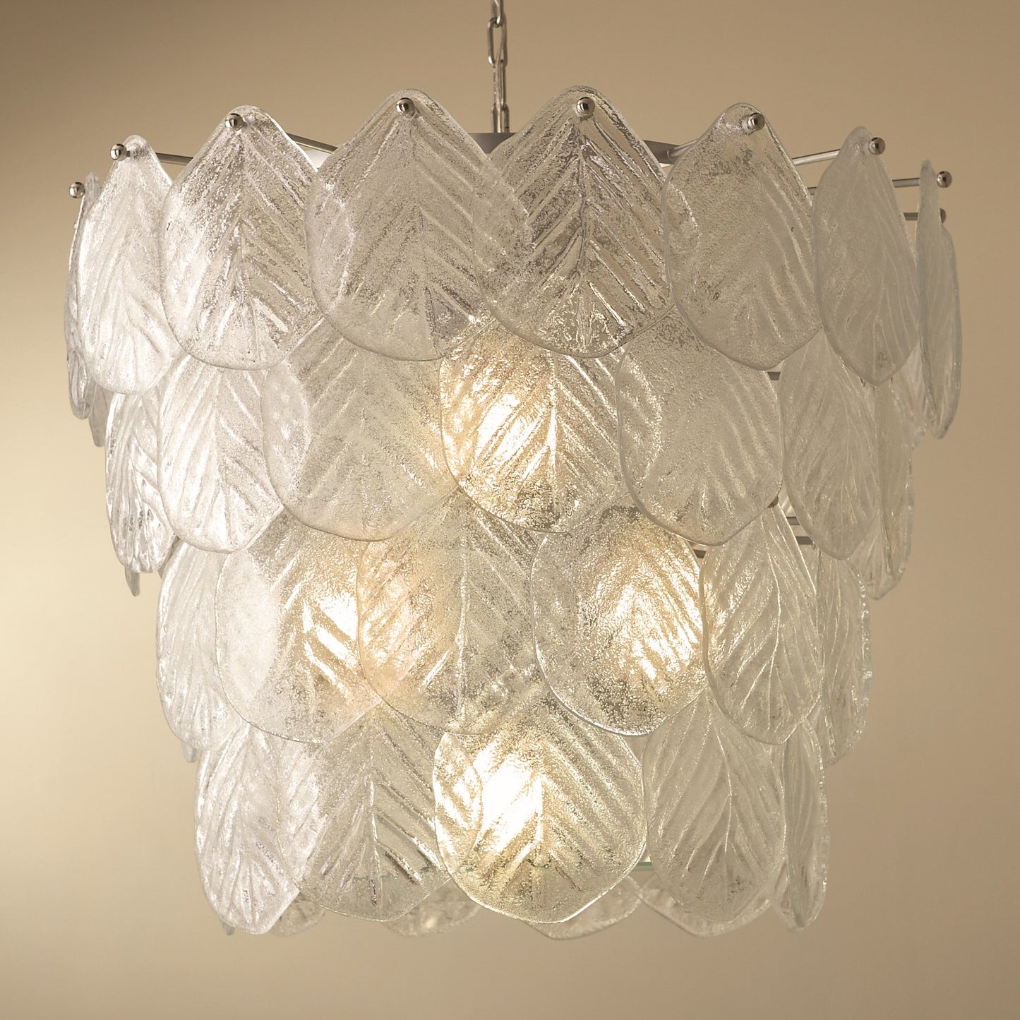 Murano Leaf Chandelier - Grats Decor Interior Design & Build Inc.