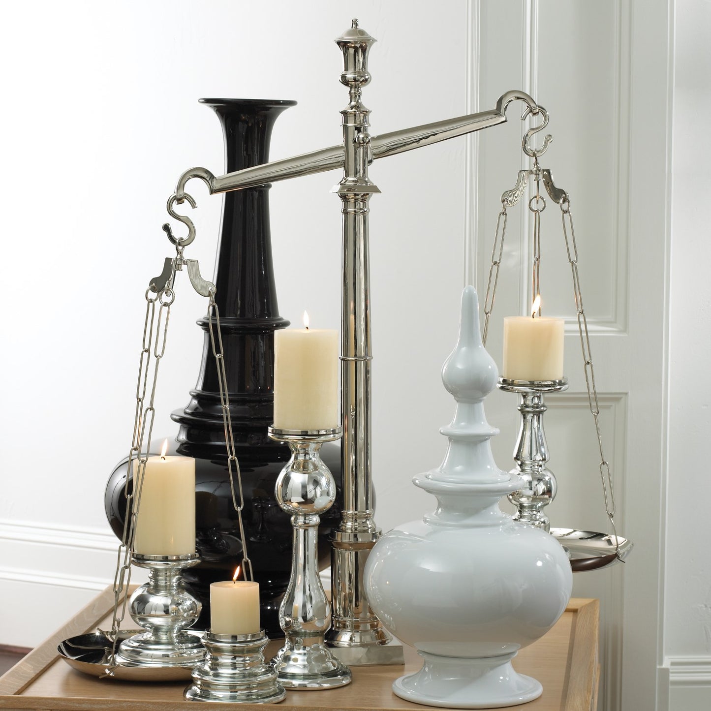 Library Scales - Nickel - Grats Decor Interior Design & Build Inc.