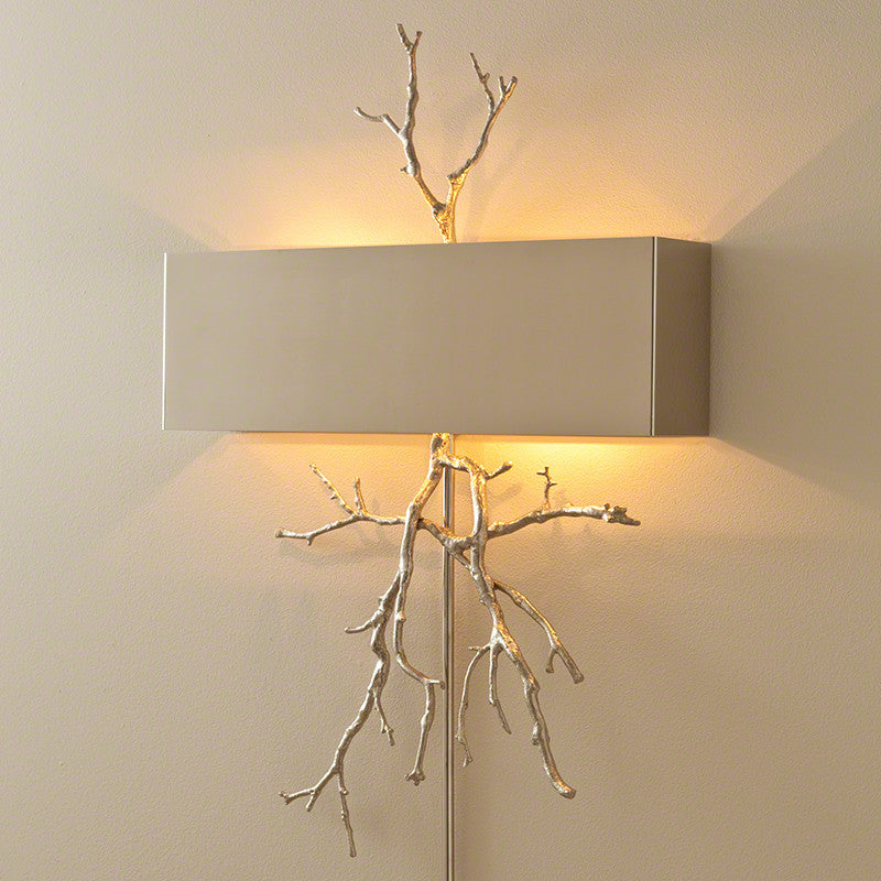 Twig Electrified Wall Sconce - Nickel - Grats Decor Interior Design & Build Inc.