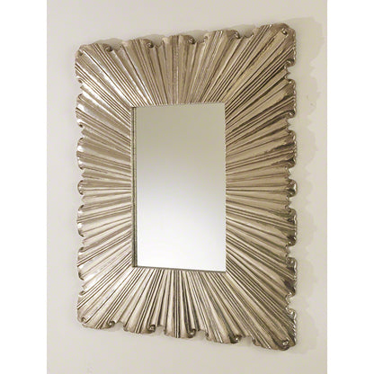 Linen Fold Mirror - 2 sizes - Silver - Grats Decor Interior Design & Build Inc.