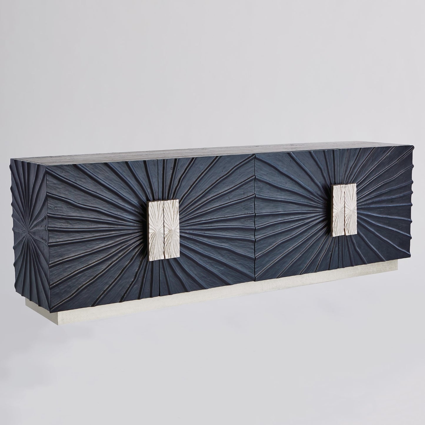 Pleated Media Cabinet - Grats Decor Interior Design & Build Inc.