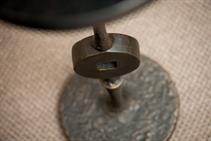 Artisan Square Peg 12"Dia Accent Table - Grats Decor Interior Design & Build Inc.