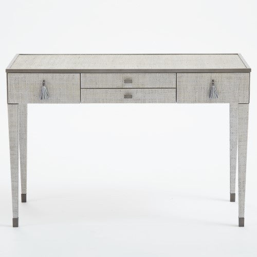 D'Oro Vanity Desk - Florentine silverwork - Grats Decor Interior Design & Build Inc.