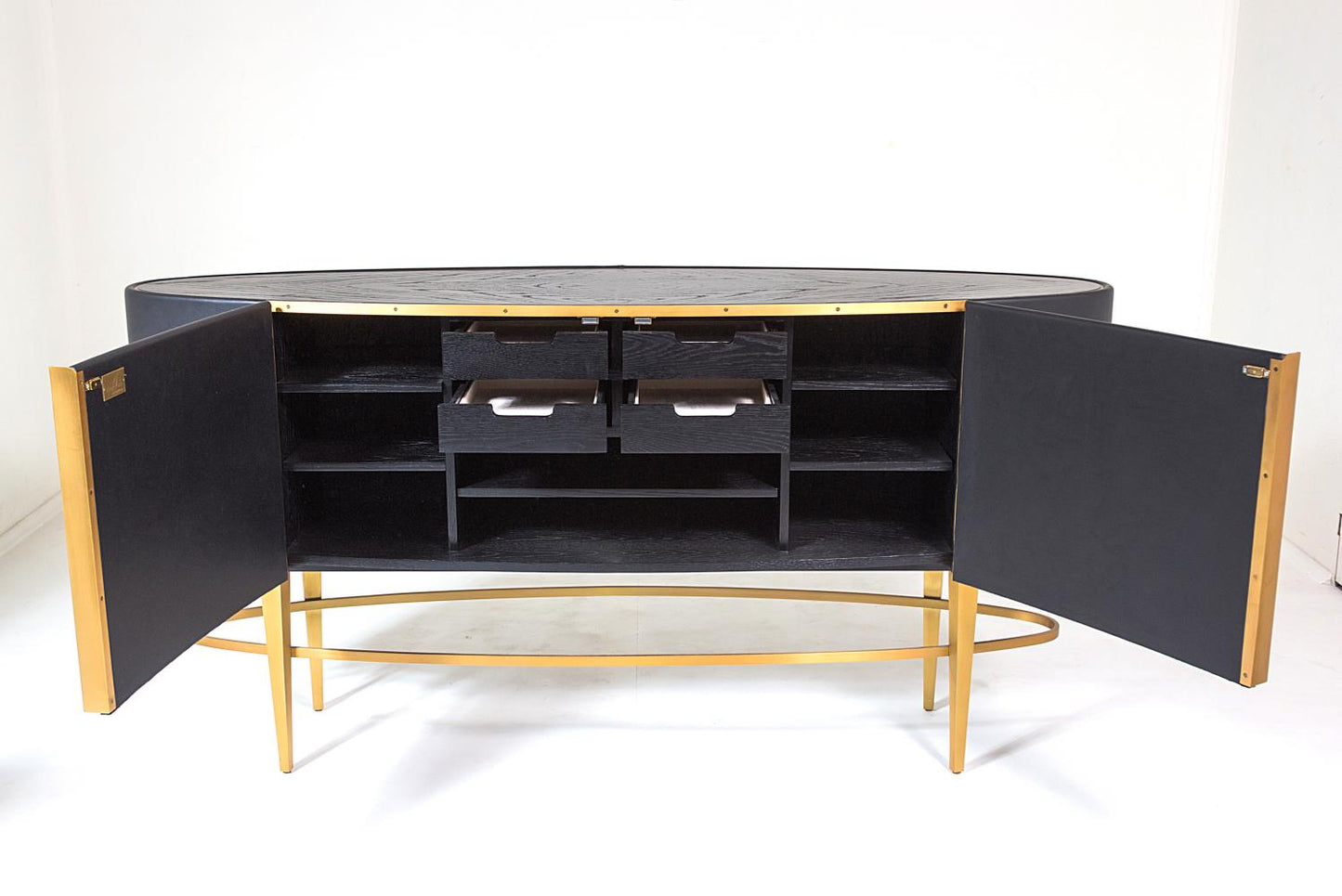Ellipse Sideboard - Ebony - Grats Decor Interior Design & Build Inc.
